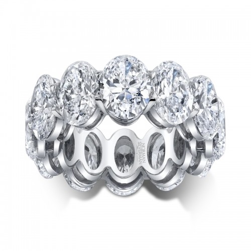 Oval Diamond Eternity Band
