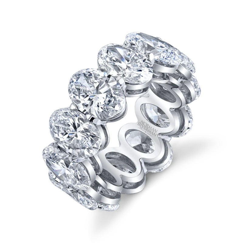 Oval Diamond Eternity Band