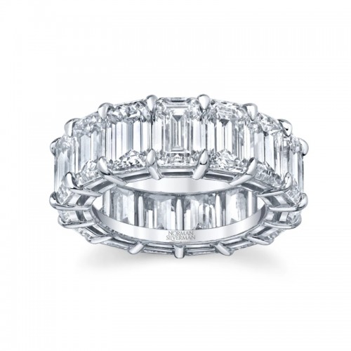 Emerald Cut Diamond Eternity Band