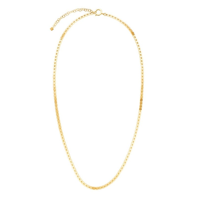 18K Yellow Gold Foundatino Chain Necklace