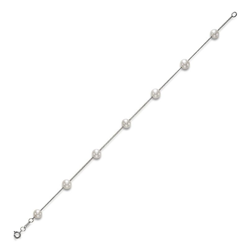 14k Pearl Tin Cup Bracelet