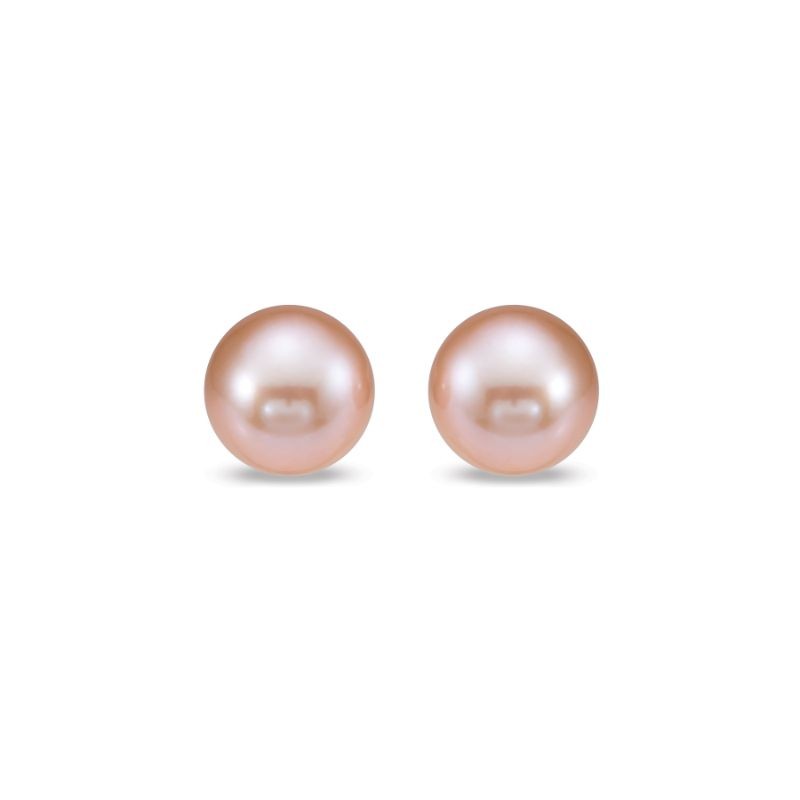14K Pink Freshwater Pearl Earrings By PD Collection