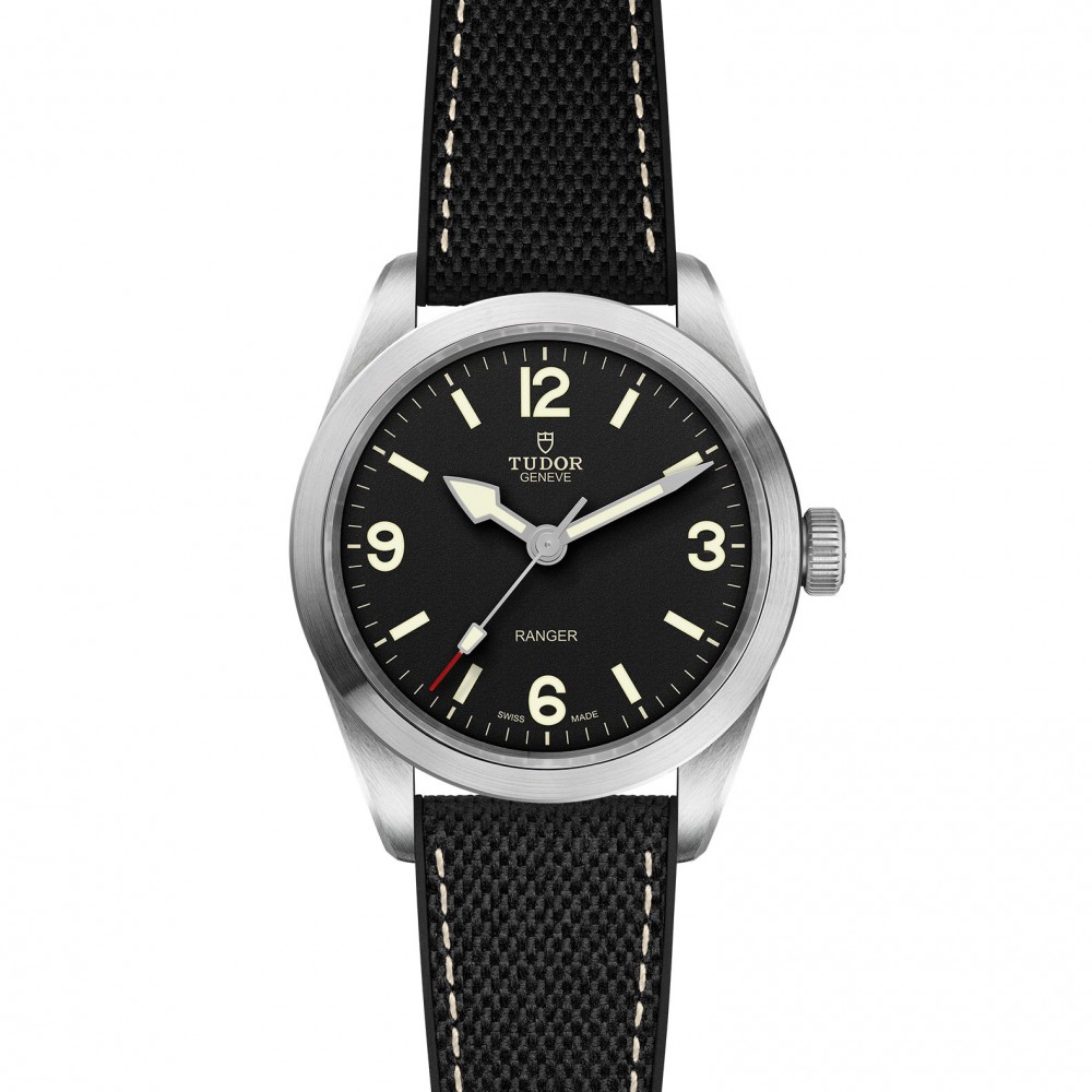 Ranger 39mm steel case Hybrid rubber and leather strap