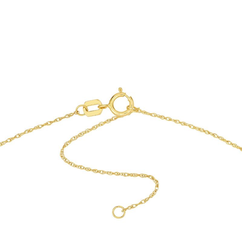14K Yellow Gold Anchor Necklace By PD Collection