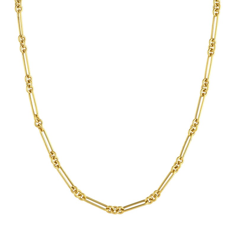14K Yellow Gold Fancy Paperclip Chain BY PD Collection