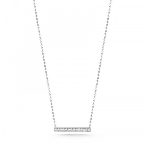 Sylvie Rose Medium Bar Necklace With Diamonds By Dana Rebecca