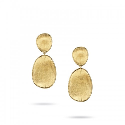 18K Yellow Gold Lunaria Drop Earrings By Marco Bicego