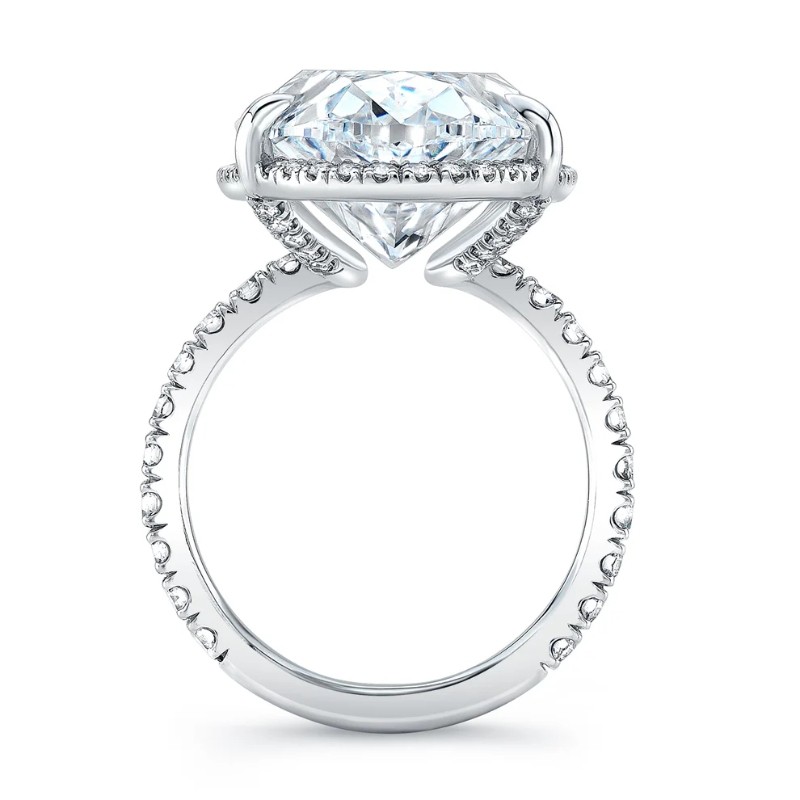 20.09 Carat Oval Diamond Ring with Pav? Band