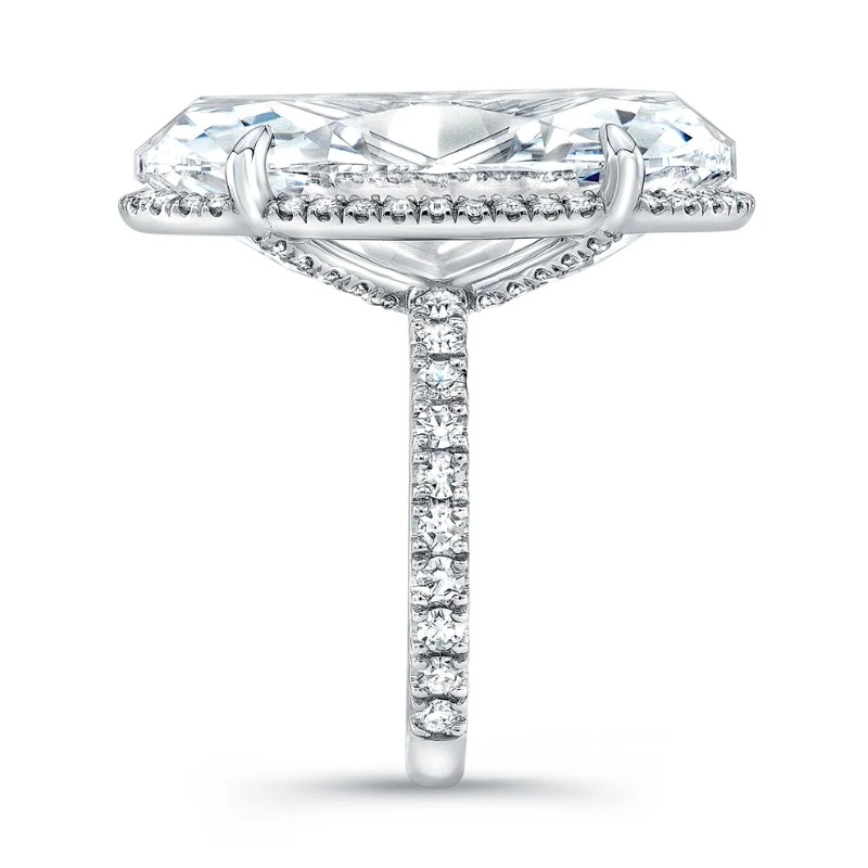 20.09 Carat Oval Diamond Ring with Pav? Band