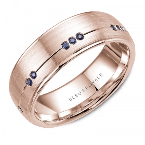 Bleu Royale Diamond Wedding Band