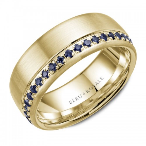 Bleu Royale Diamond Wedding Band