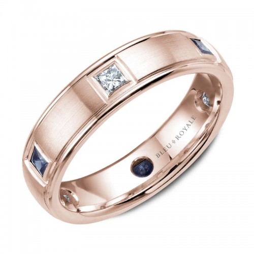 Bleu Royale Diamond Wedding Band