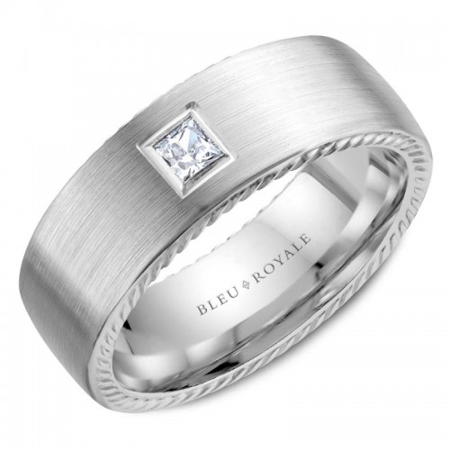 Bleu Royale Diamond Wedding Band