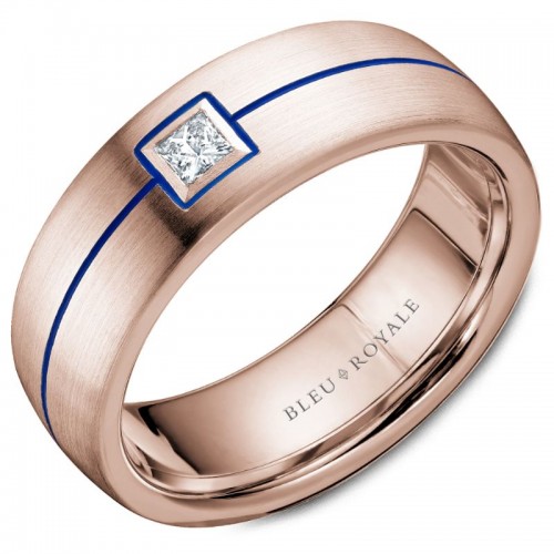 Bleu Royale Diamond Wedding Band