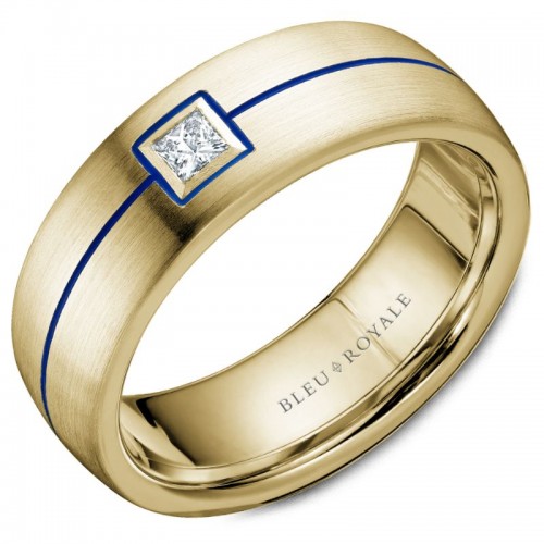 Bleu Royale Diamond Wedding Band