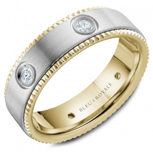 Bleu Royale Diamond Wedding Band