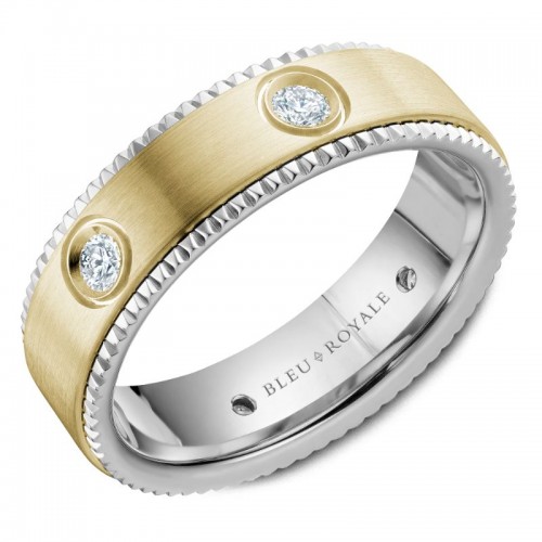 Bleu Royale Diamond Wedding Band