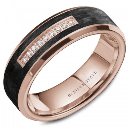 Bleu Royale Diamond Wedding Band