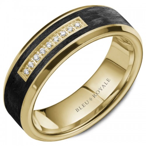Bleu Royale Diamond Wedding Band