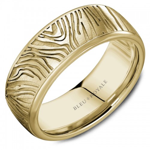 Bleu Royale Distinct Wedding Band