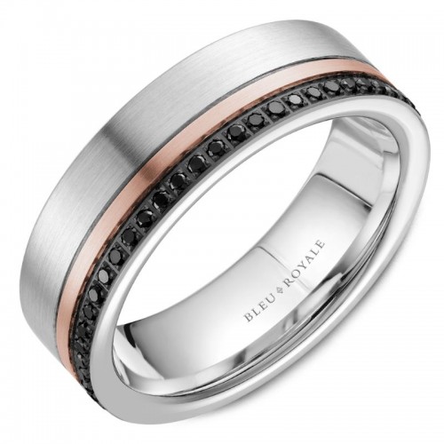 Bleu Royale Diamond Wedding Band