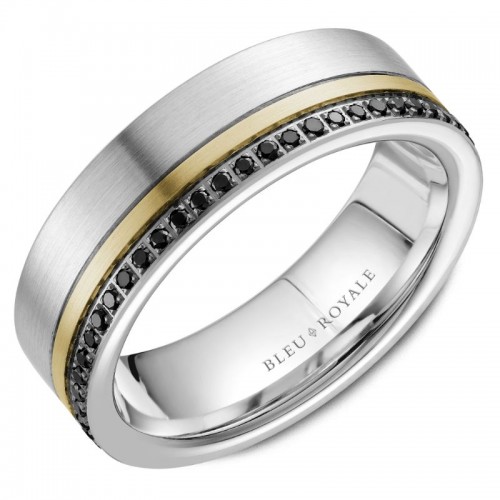 Bleu Royale Diamond Wedding Band