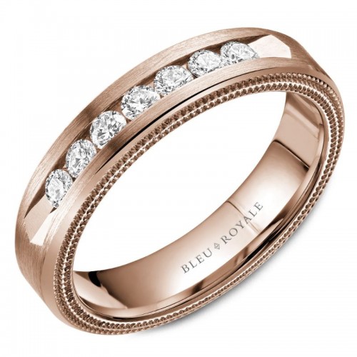 Bleu Royale Diamond Wedding Band