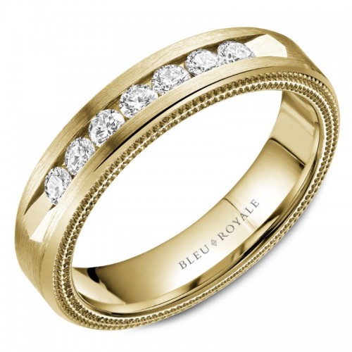 Bleu Royale Diamond Wedding Band