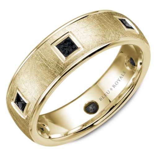 Bleu Royale Diamond Wedding Band