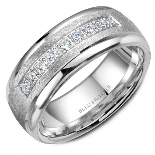 Bleu Royale Diamond Wedding Band