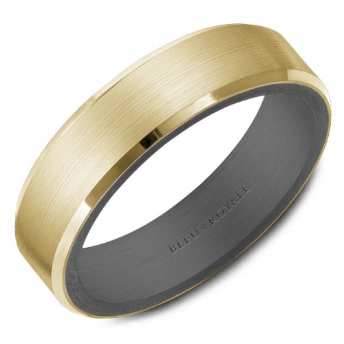 Bleu Royale Tantalum & Precious Wedding Band