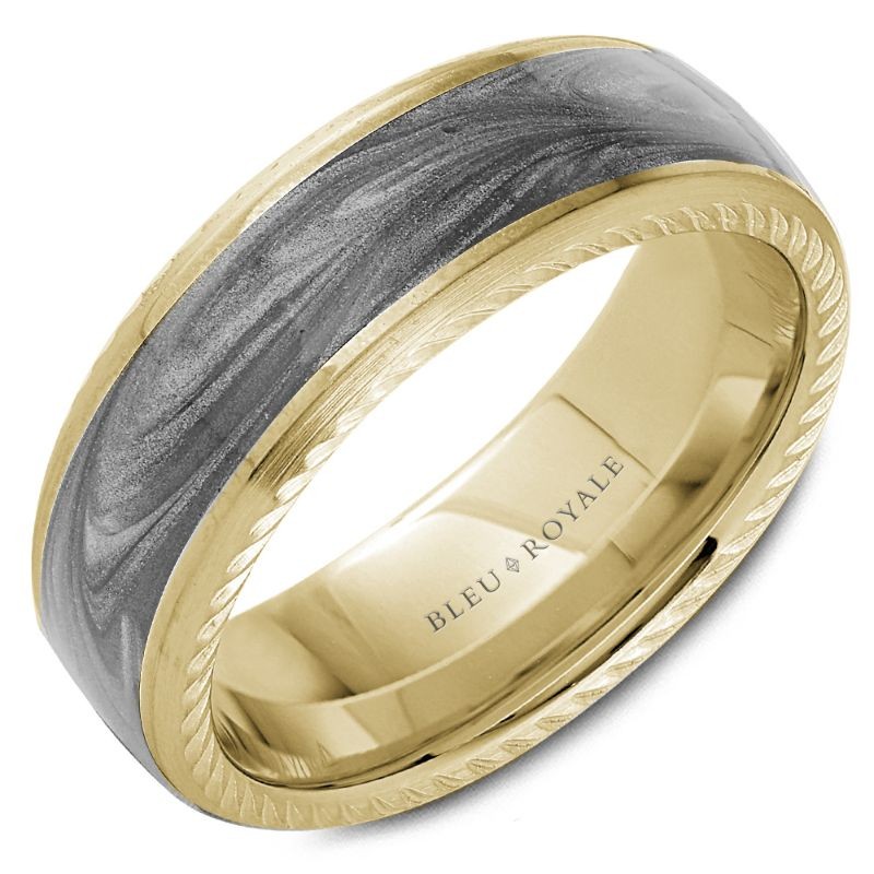 Bleu Royale Distinct Wedding Band