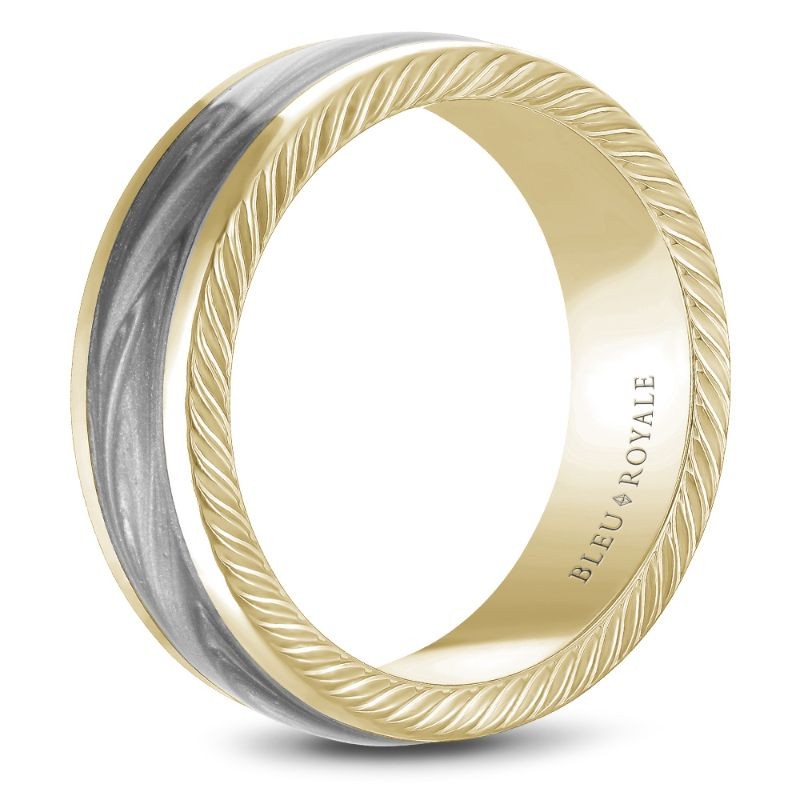 Bleu Royale Distinct Wedding Band