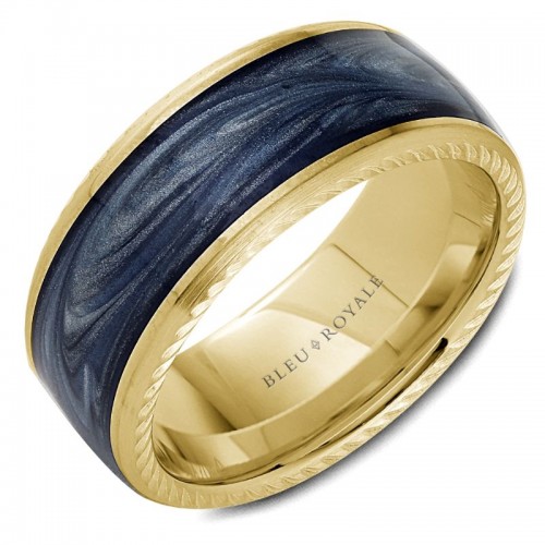 Bleu Royale Distinct Wedding Band