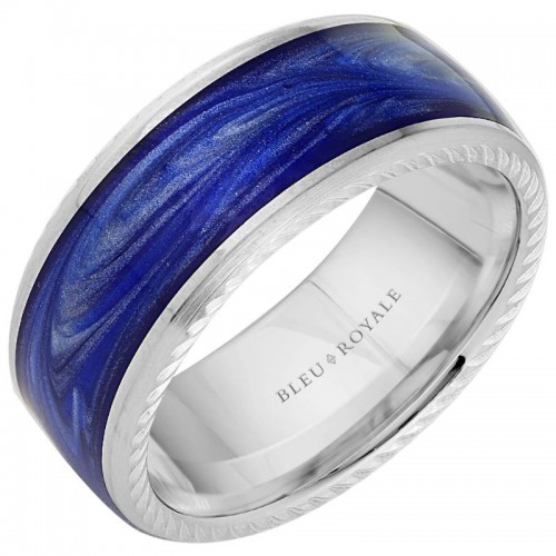 Bleu Royale Distinct Wedding Band