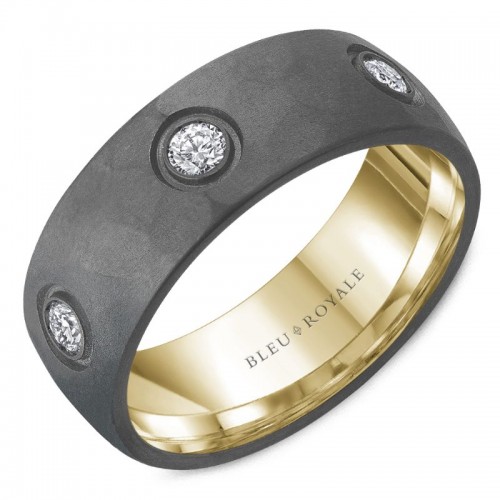 Bleu Royale Tantalum & Precious Wedding Band