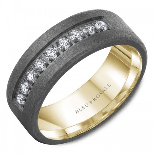 Bleu Royale Tantalum & Precious Wedding Band