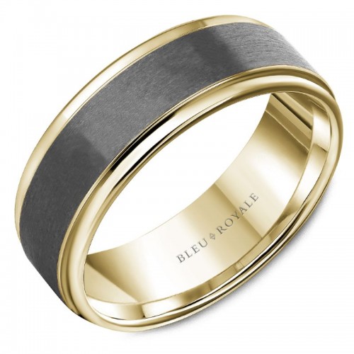Bleu Royale Tantalum & Precious Wedding Band