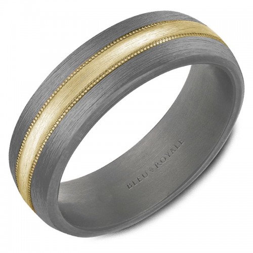 Bleu Royale Tantalum & Precious Wedding Band