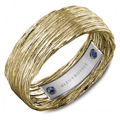 Bleu Royale Distinct Wedding Band