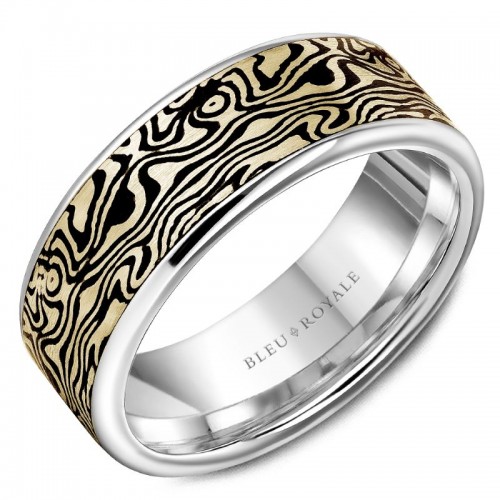 Bleu Royale Distinct Wedding Band