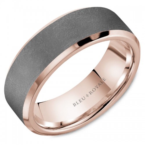 Bleu Royale Tantalum & Precious Wedding Band