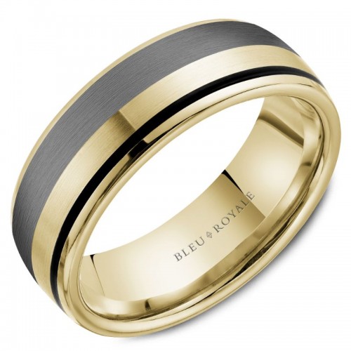 Bleu Royale Tantalum & Precious Wedding Band