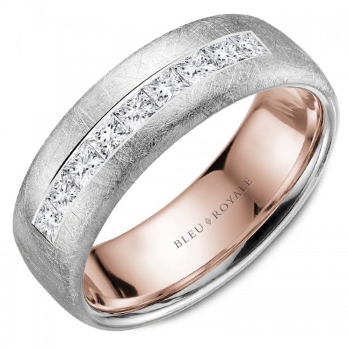 Bleu Royale Diamond Wedding Band