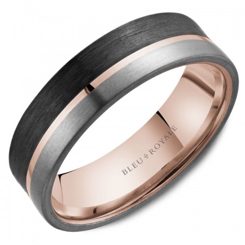 Bleu Royale Tantalum & Precious Wedding Band