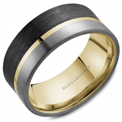 Bleu Royale Tantalum & Precious Wedding Band