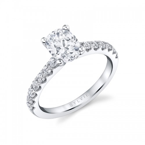 Oval Cut Classic Engagement Ring - Aimee