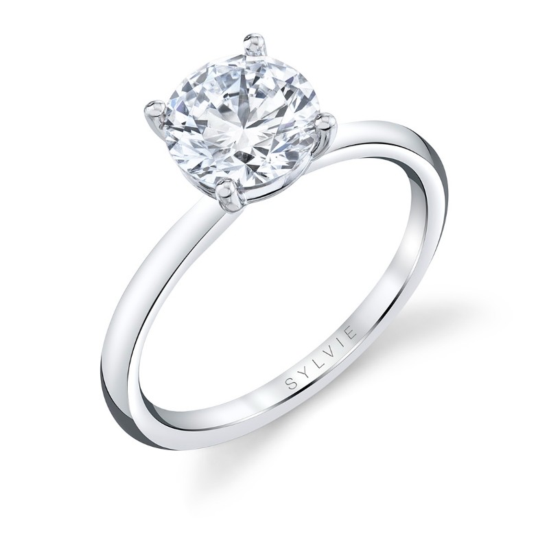 Round Cut Solitaire Engagement Ring - Blake