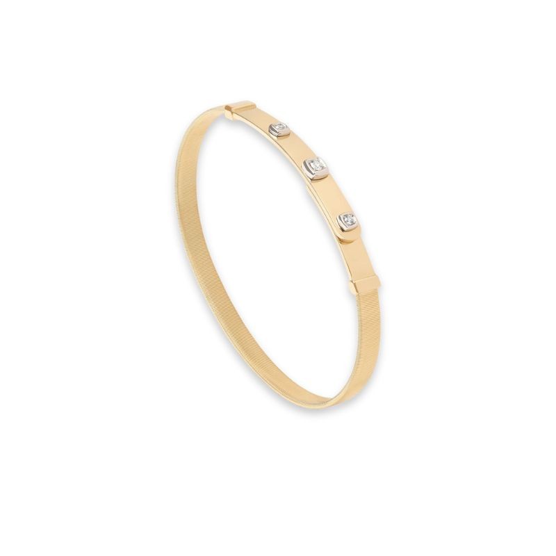 18K White And Yellow Gold Diamonds Bracelet