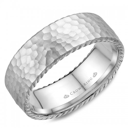 CrownRing Carved Wedding Band